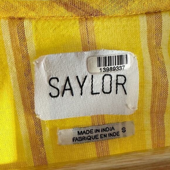 Saylor Adrianne Dress in Yellow Mini Sundress Size Small - Picture 6 of 10